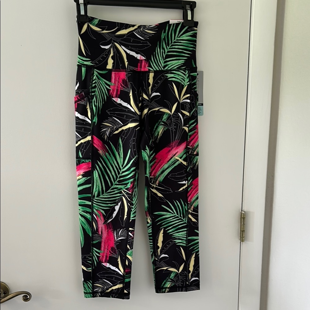 Ideology Women's Tropical Print Leggings with Pockets!
